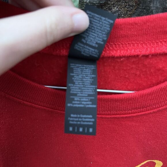 Kansas City Chiefs Football Crewneck Sweatshirt Unisex Medium Red Script Flag - Picture 6 of 16